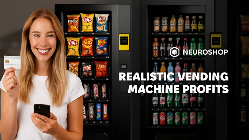 Realistic vending machine profits